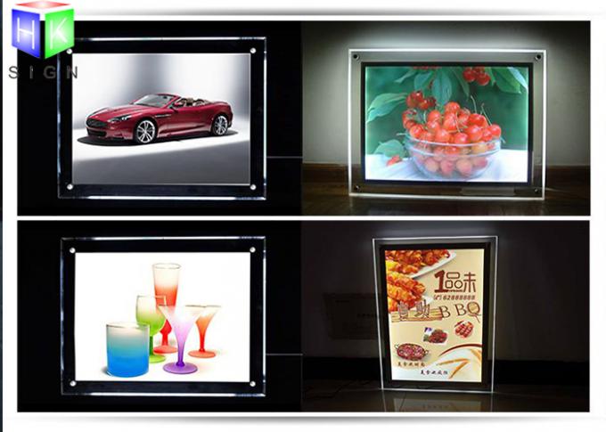 Decke, die LED-Foto-Anzeigen-Leuchtkasten-Plakat-Import-Acrylplatten-Doppelt-Seite hängt