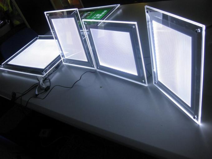 Kristallleuchtkasten mit 12 V acryl-LED, gebogene magnetische LED Größe des Winkel-des Leuchtkasten-A3