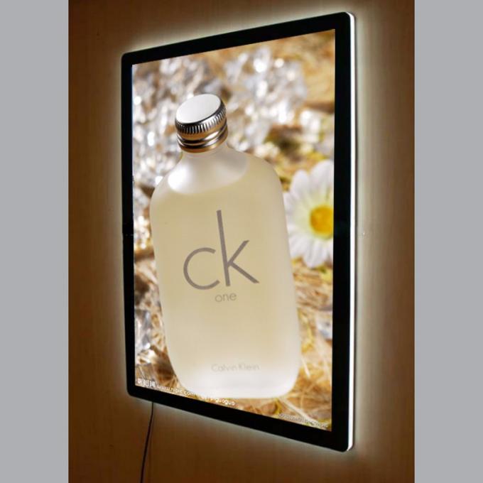 Gebogener Rahmen des Plakat-Rahmen-Acryl-LED Leuchtkasten für Hotel-Anzeige