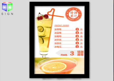 China Magnetischer Leuchtkasten-Acrylblatt des Rahmen-LED für Restaurant-Menü-Brett fournisseur