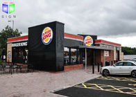 China Boden, der beleuchtete Zeichen im Freien für Geschäfts-Siebdruck Burger King steht Firma